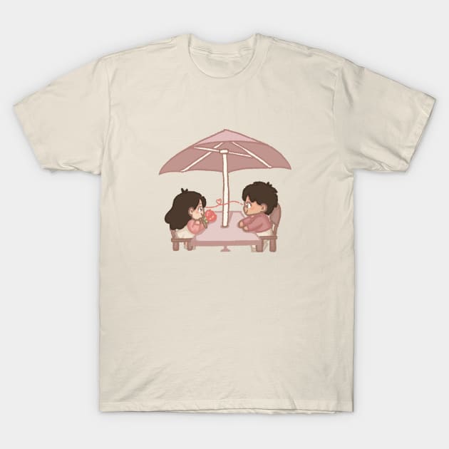 Couple In Love Romantic Date Cosy T-Shirt by Cosytales